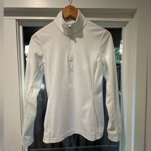 Spyder Womens White Half Zip Midlayer Fleece